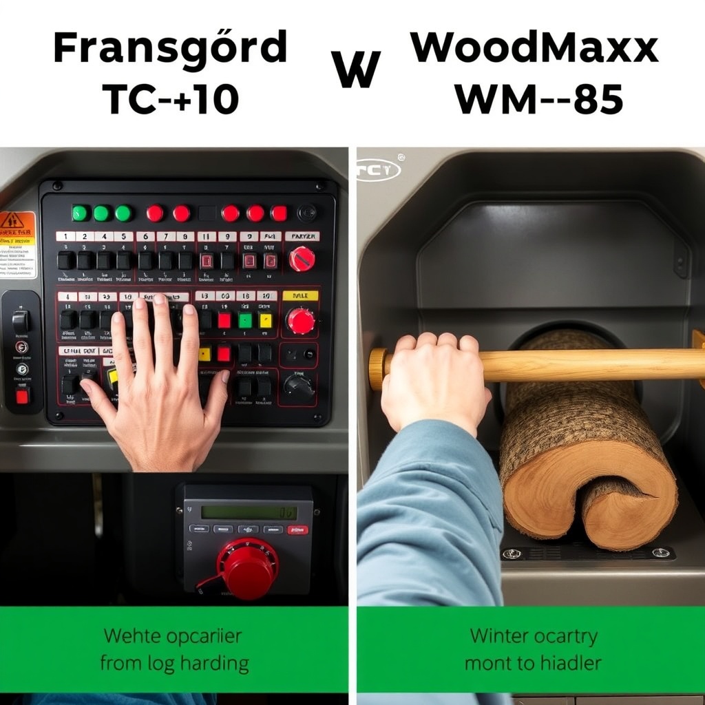 <A clean photorealistic photo showing a side-by-side comparison of the control panels and
